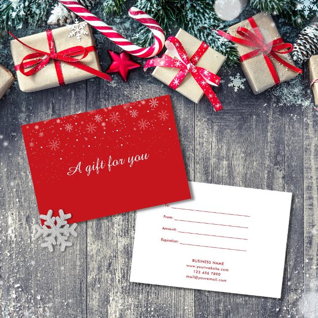 Business Christmas Holiday Gift Certificate (Creator Uploaded)