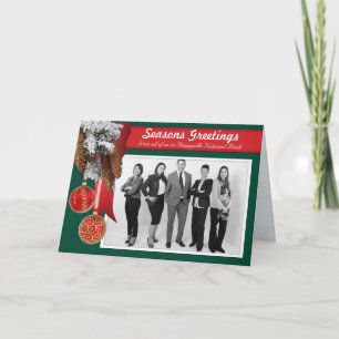 Business Christmas Holiday Photo Card