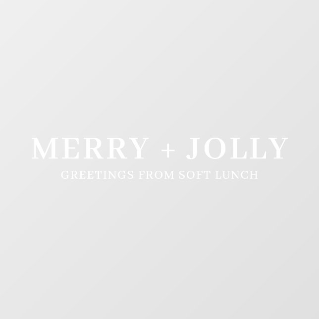 Business Christmas Merry and Bright Modern Window  (Sheet)