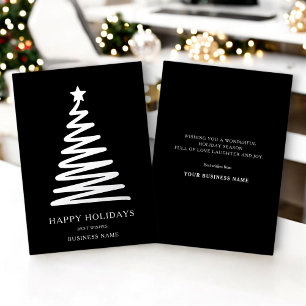 Business Christmas Modern minimal black Corporate