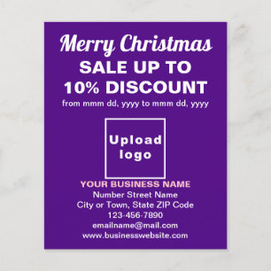 Business Christmas Sale on Purple Flyer
