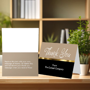 Business Classy Thank You Cards