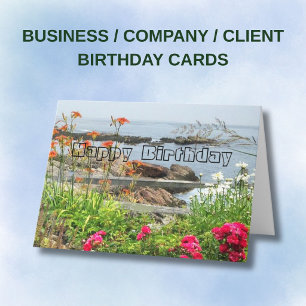 Business Client Company Birthday Card Logo