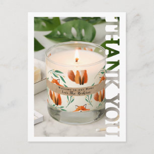 business client corporate Photo Thank You Holiday Postcard