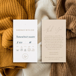 Business Clothing Thank You Hang Tag With Logo