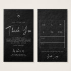 Business Clothing Thank You Logo Label Hang Tag