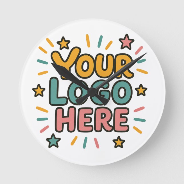 Business, Company, Advertising Your Logo Here Round Clock (Front)