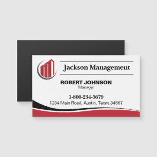 Business Company Card Magnet with Your Logo