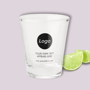 Business Company Corporate Logo Shot Glass