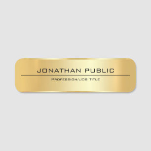 Business Company Employee Safety Pin Or Magnetic Name Tag