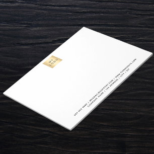 Business company logo brand colour notepad