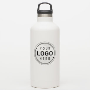 Business Company Logo Brand Water Bottle Clear