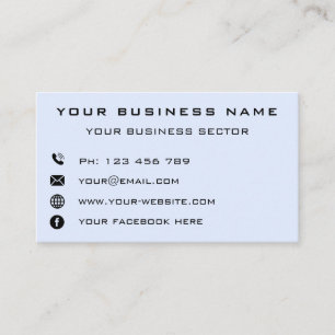 Business Company Logo Contact Info Professional - Card