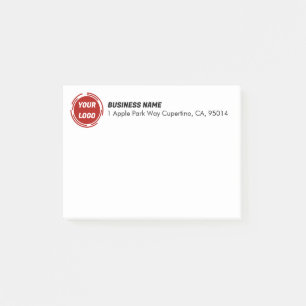 Business Company Logo CUSTOM 4"x3" Post-it Notes