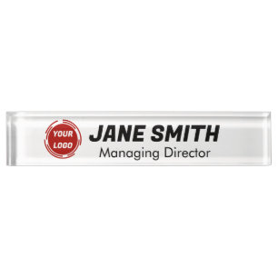 Business Company Logo CUSTOM Nameplate