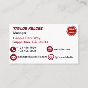 Business Company Logo CUSTOMIZABLE  Card