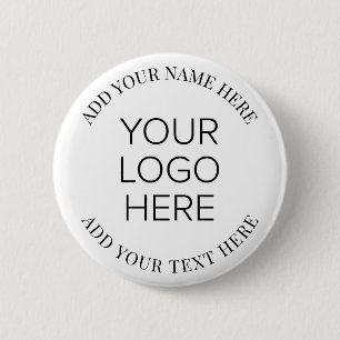 Business Company Logo Promotional 6 Cm Round Badge