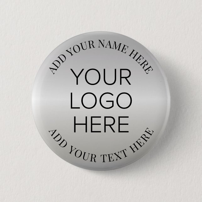 Business Company Logo Promotional 6 Cm Round Badge (Front)
