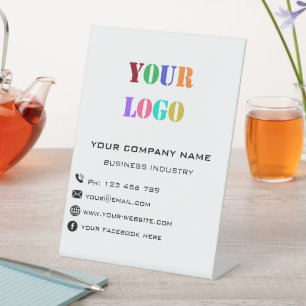 Business Company Logo Promotional Pedestal Sign