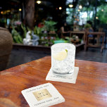 Business company logo text slogan stone coaster<br><div class="desc">Personalise and add your business,  company logo and a text.  Black letters.  If you want the pillow without text,  use your back-space key to delete.</div>