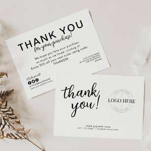 Business Company Logo Thank You Purchase Order