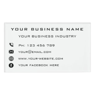 Business Company Professional Personalised Modern Name Tag