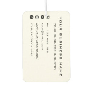 Business Company Promotional Personalised Special  Car Air Freshener