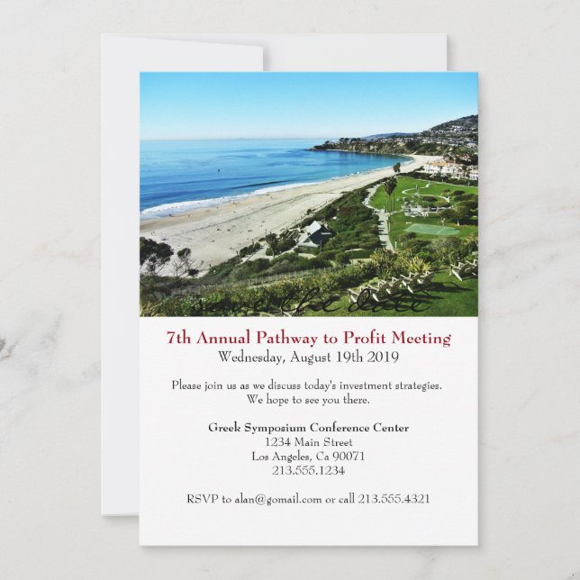 Business Conference Corporate Event Invitation (Front)