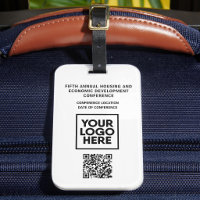 Business Conference Custom Logo QR Code
