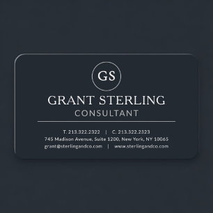 Business Consultant Black Professional Card