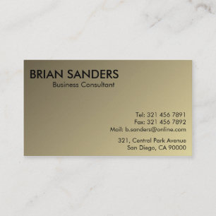 Business Consultant - Business Cards