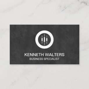 Business Consultant   Investor Stock Trader Logo Card