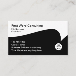 Business Consultant Modern Logo Business Cards