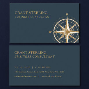 Business Consultant Nautical Compass Professional Card