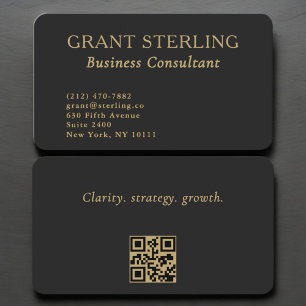 Business Consultant QR Code Professional Card