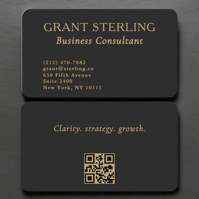 Business Consultant QR Code Professional Card (Creator Uploaded)