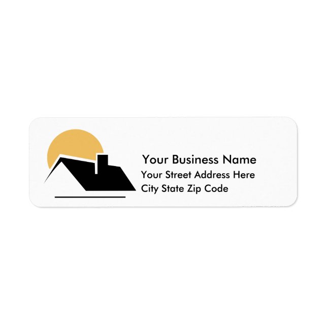 Business Consultant Return Address Label (Front)