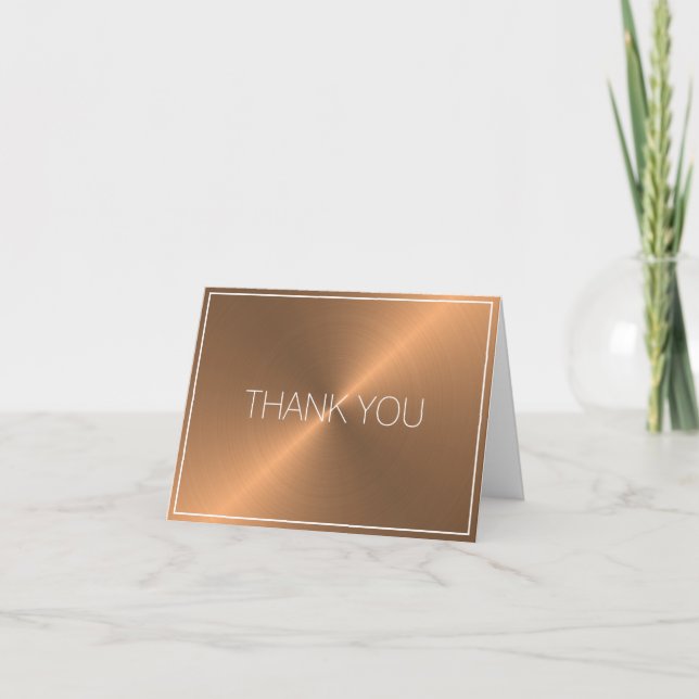 Business Copper Thank You Card (Front)
