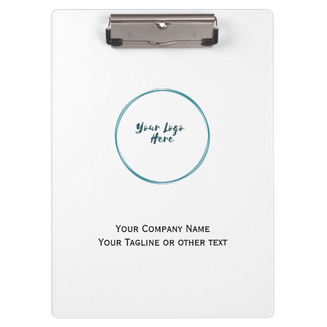 Business Corporate Company Logo Branded  Clipboard (Front)