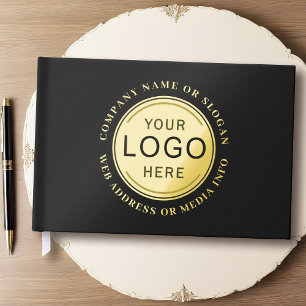 Business Corporate Company Logo Modern Brand Guest Book