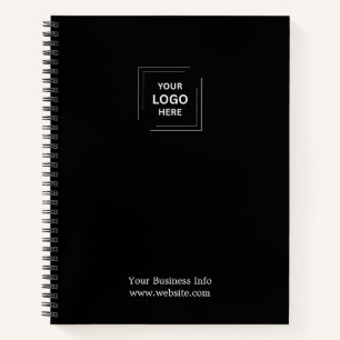 Business Corporate Company Minimalist Custom Logo Notebook