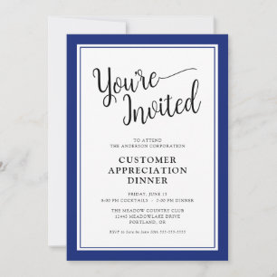 Business Corporate Customer Appreciation Dinner Invitation