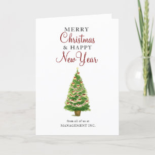 Business Corporate Holiday New Year Christmas Card