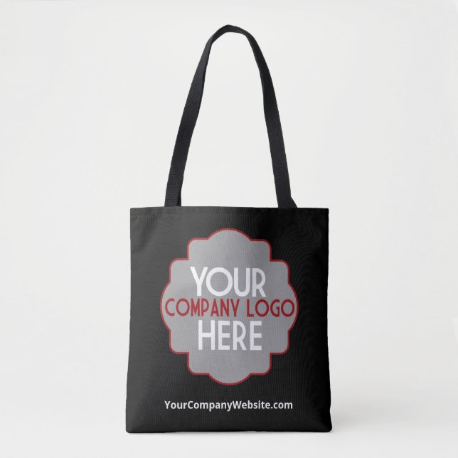 Business Corporate Logo Company Website Event Tote Bag (Front)