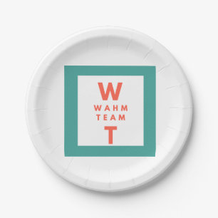 Business Corporate Logo Professional Paper Plate