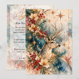 Business Corporate Partner Christmas Appreciation Thank You Card