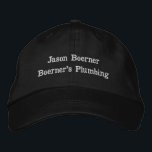 Business Crafter Baseball Black Embroidered Hat<br><div class="desc">Business Crafter Baseball Black Embroidered Hat.  Choose your colour hat and the colour of the tread.</div>