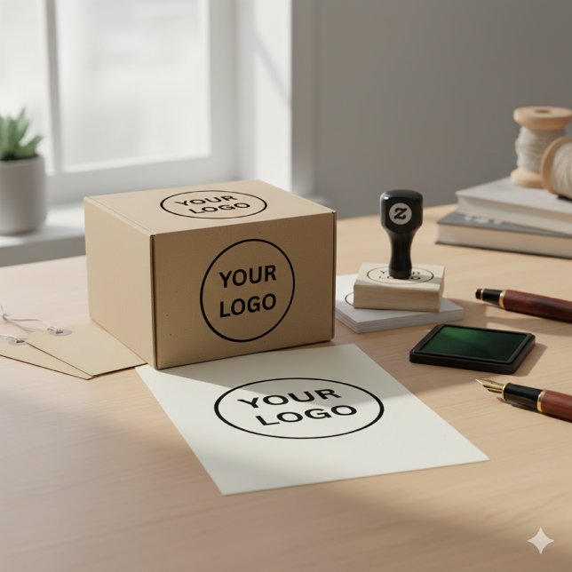 Business Custom Branded Logo Rubber Stamp  (Creator Uploaded)