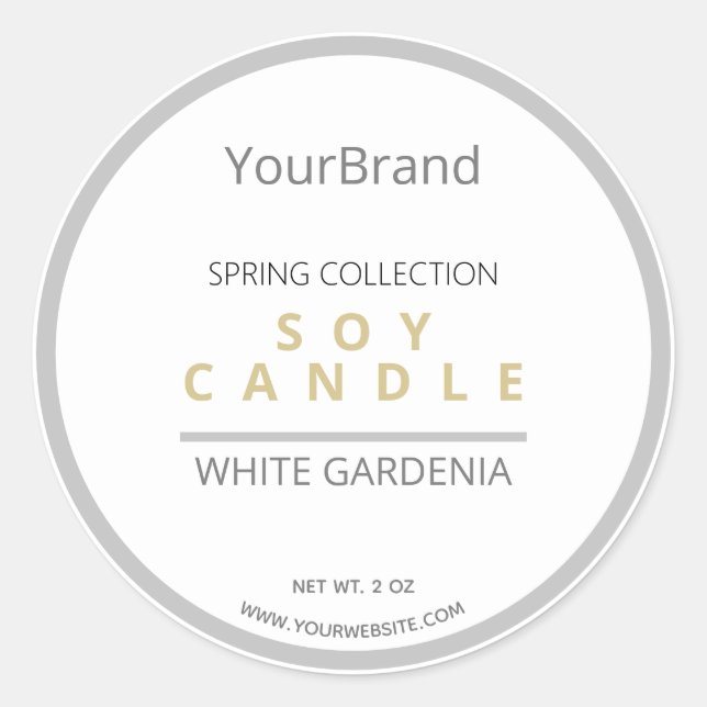 Business Custom Branding Product Labels (Front)