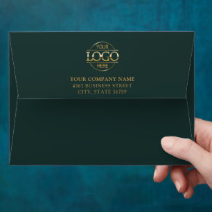 Business Custom Logo Professional Return Address Envelope